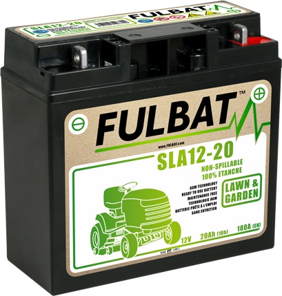 Batteri til plentraktorer Fulbat SLA12-20; 12 V; 20 Ah med gel