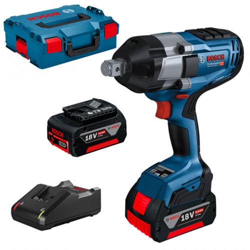 Slagmuttertrekker Bosch GDS 18V-1050 H BITURBO; 18 V; 2x5,0 Ah batt.