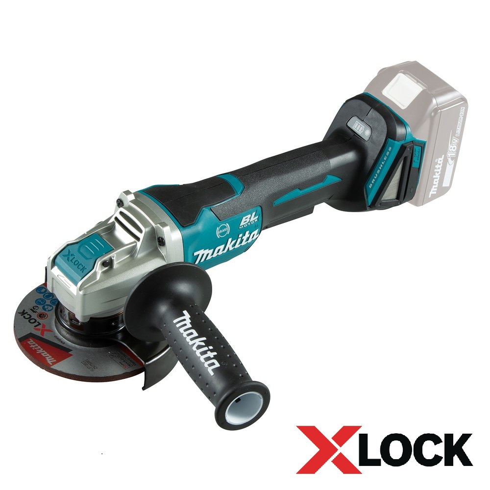 Vinkelsliper Makita DGA520ZX1; 18 V (uten batteri og lader)