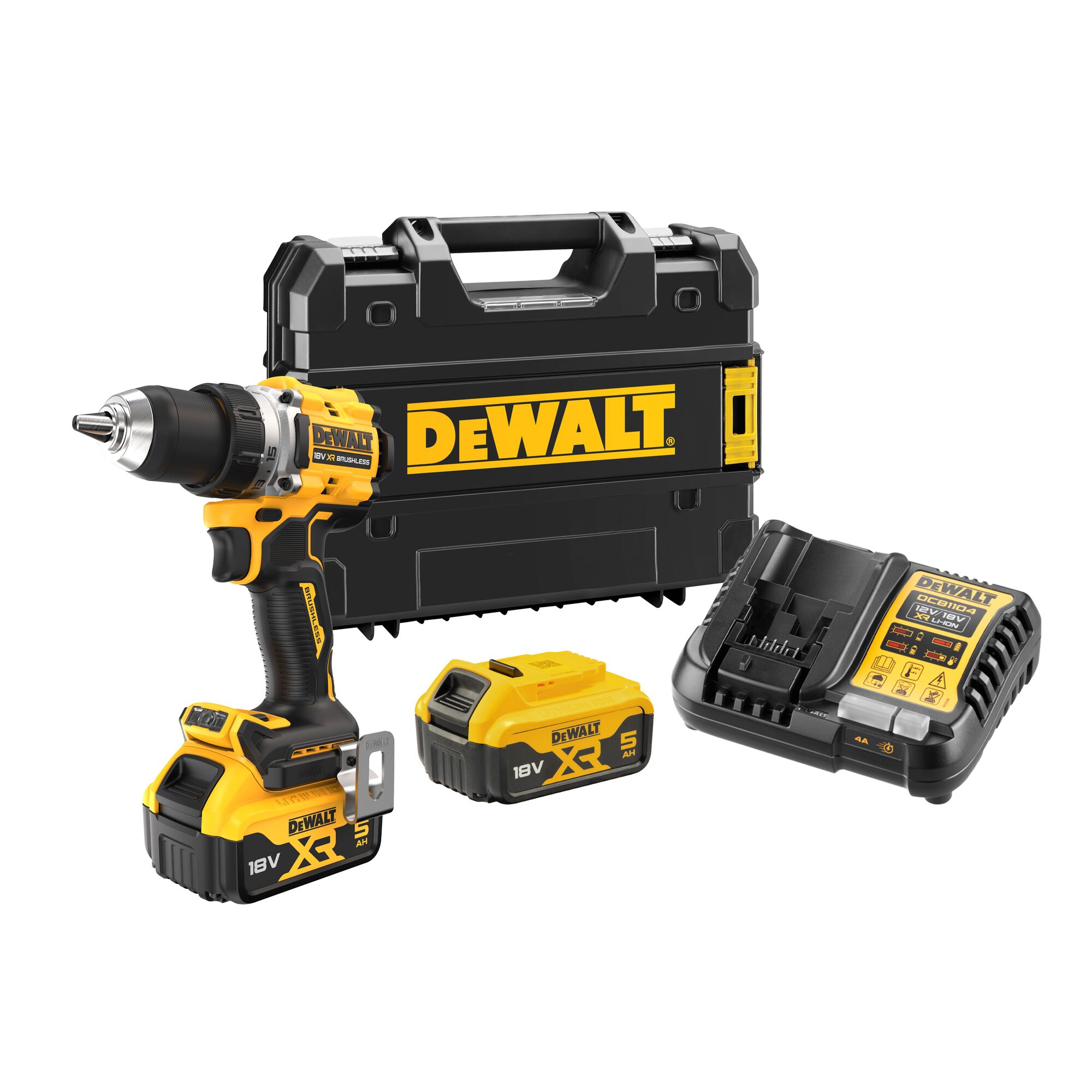Skrutrekker/bor DeWalt DCD800P2T; 18 V; 2x5,0 Ah batt.
