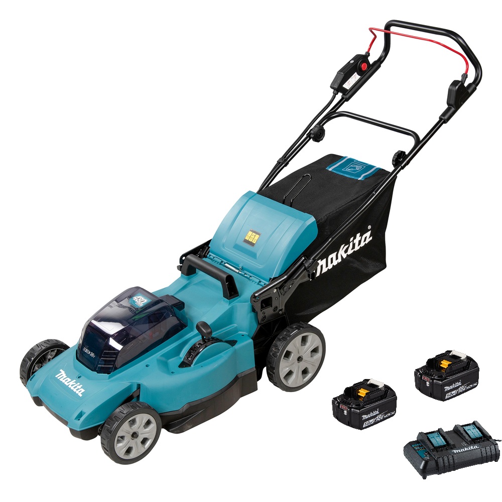 Gressklipper Makita DLM480CT2; 2x18 V; 2x5,0 Ah batt.