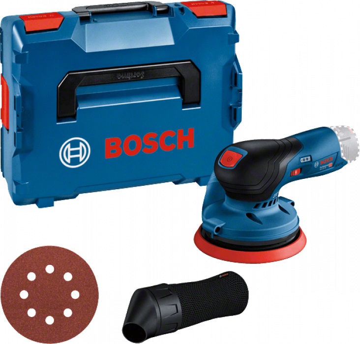Eksentersliper Bosch GEX 12V-125 Professional L-Boxx; 12 V (uten batteri og lader)