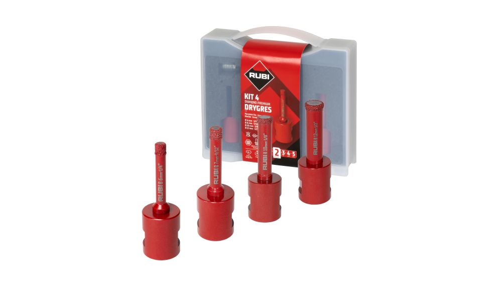 Hullsagsett, diamant Rubi DRYGRES PREMIUM MINI KIT; 4 stk