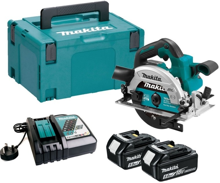 Batteridrevet sirkelsag Makita DHS660RTJ; 18 V; 2x5,0 Ah batt.