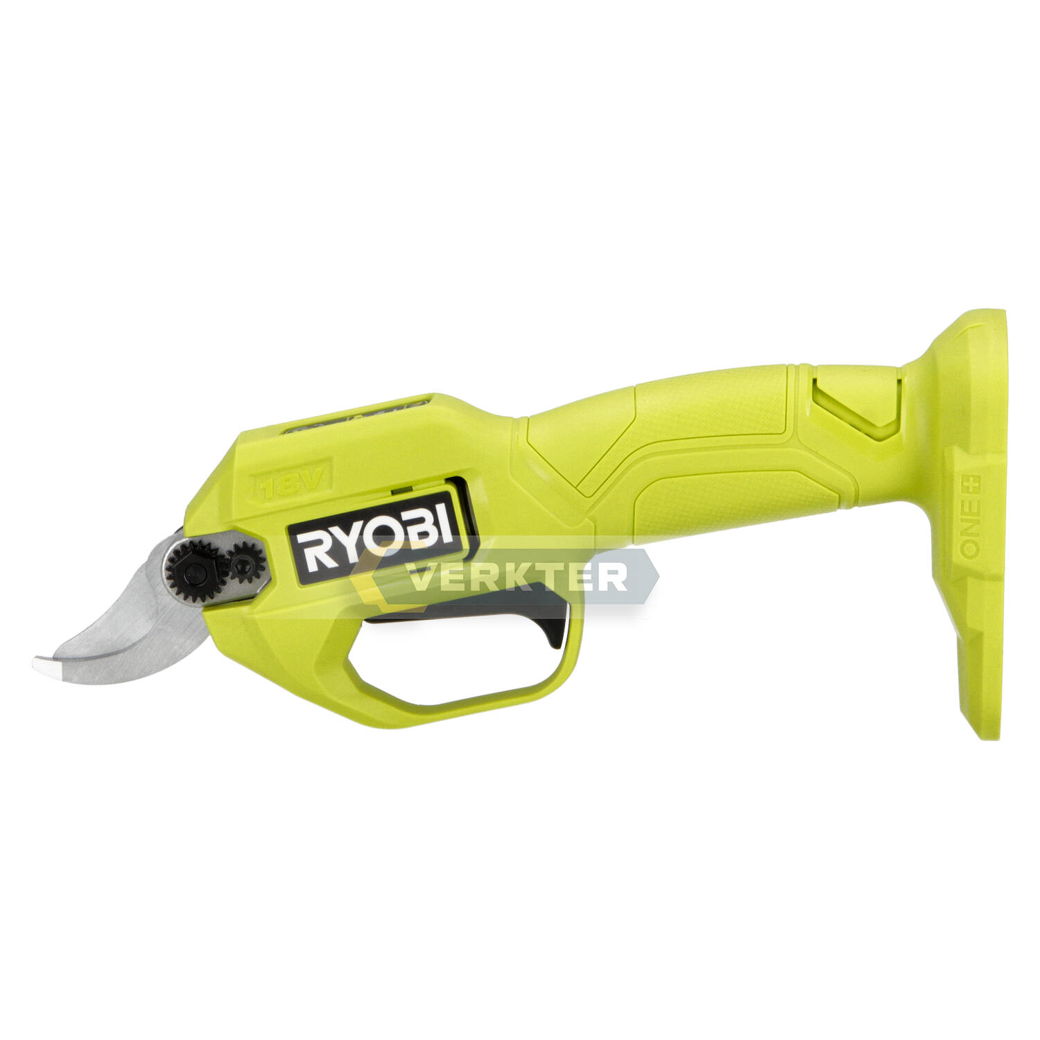 Hagesaks Ryobi RY18SCA-0 ONE+; 18 V (uten batteri og lader)