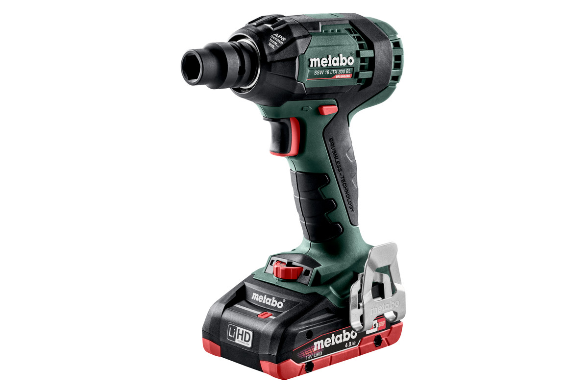 Slagmuttertrekker Metabo SSW 18 LTX 300 BL; 18 V; 2x4,0 Ah batt.