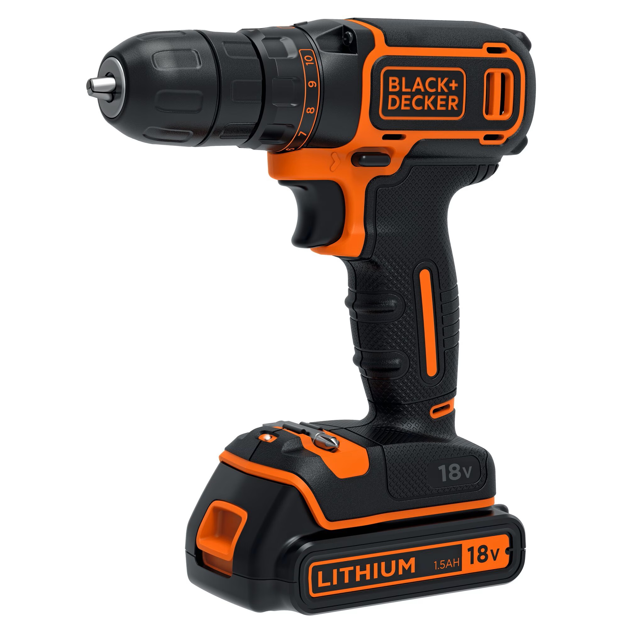 Skrutrekker/bor Black & Decker BDCDC18B-QW; 18 V; 2x1,5 Ah batt.