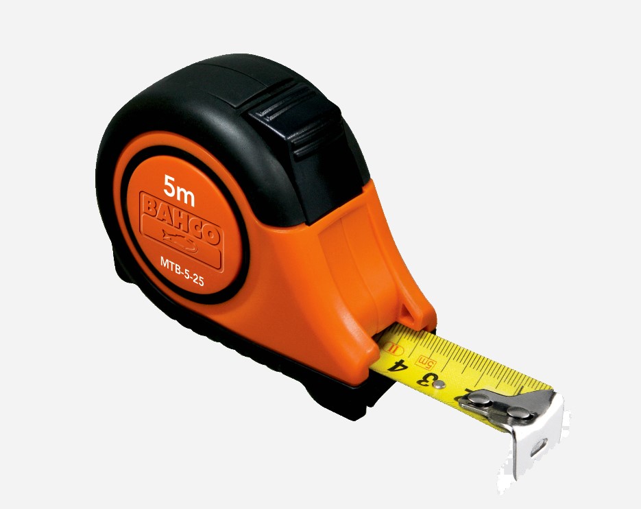 Målebånd Bahco MTB-5-25-M; 5 m