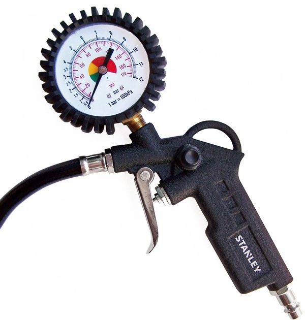 Dekk blåsepistol med manometer