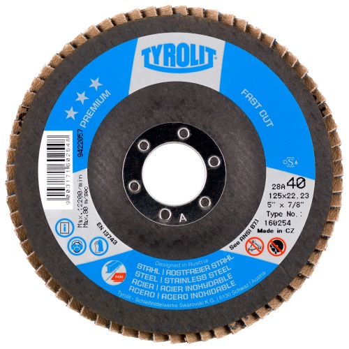 Lamellrondeller Tyrolit T34327550; 125x22,23 mm