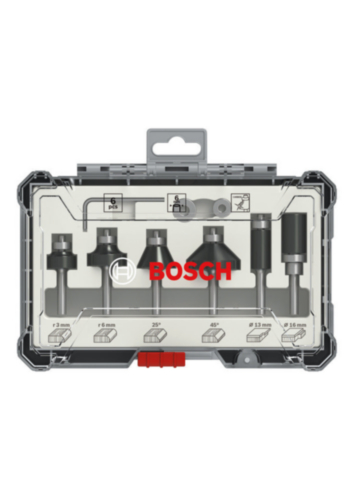 Freseborsett Bosch 2607017468; 6 mm; 6 stk