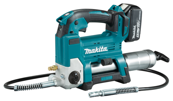 Trådløs smøresprøyte Makita DGP180RT; 18 V; 1x5,0 Ah batt.