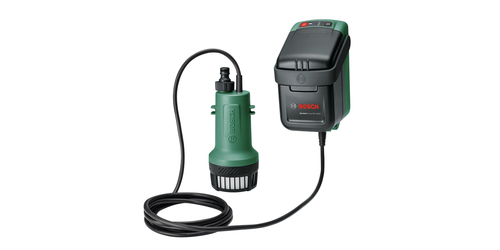Vannpumpe Bosch GardenPump 18V-2000; 18 V; 1x2,5 Ah batt.