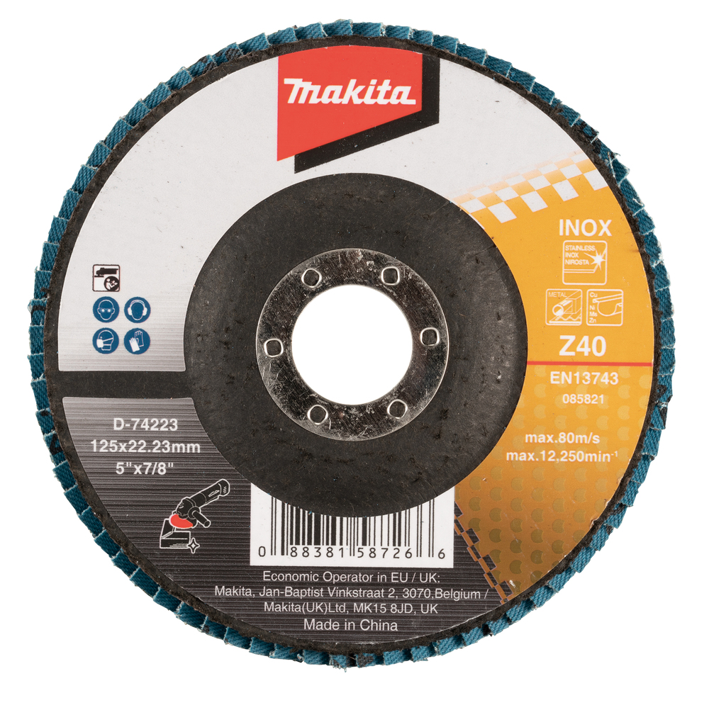 Lamellrondeller Makita D-74223; 125x22,3 mm; Z40