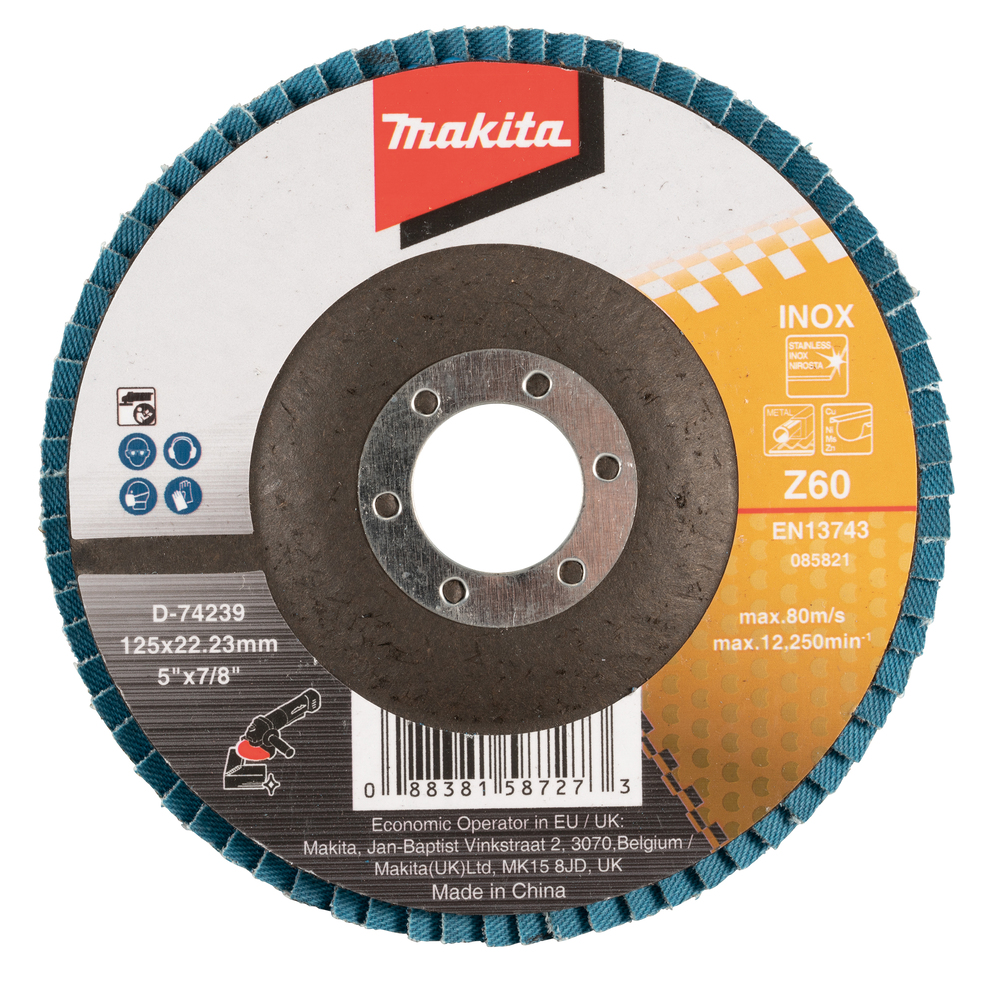 Lamellrondeller Makita D-74239; 125x22,3 mm; Z60