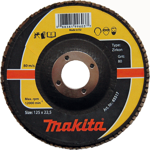 Lamellrondeller Makita P-65517; 125x22,5 mm; K80
