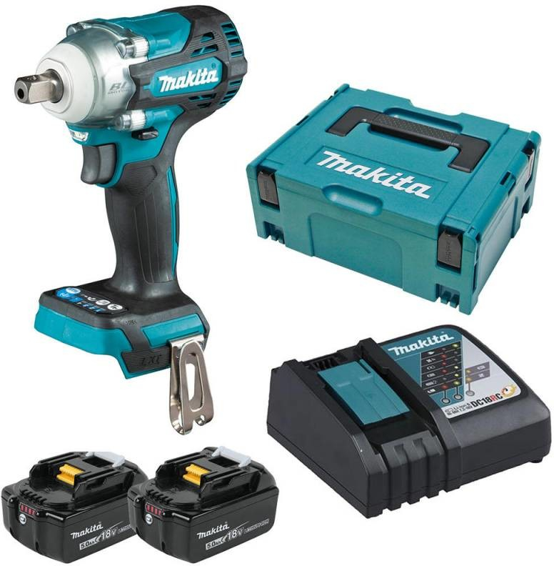 Slagmuttertrekker Makita DTW301RTJ; 18 V; 2x5,0 Ah batt.