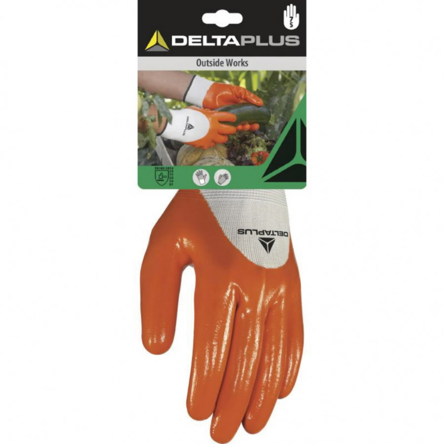 Hansker Delta Plus DPVE715OR09; 9 størrelse