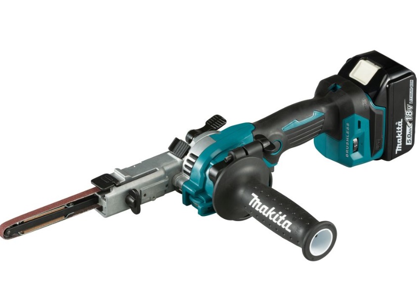 Båndsliper Makita DBS180RTJ; 18 V; 2x5,0 Ah batt.