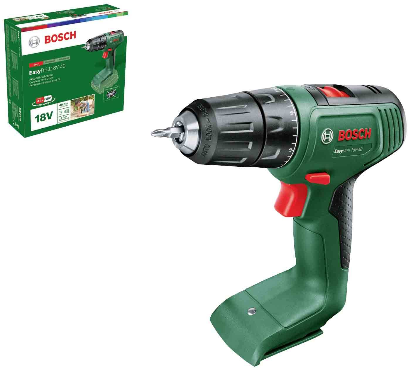 Skrutrekker/bor Bosch Easydrill 18V-40 solo; 18 V (uten batteri og lader)