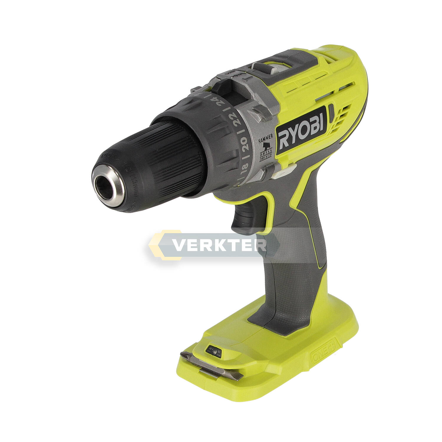 Skrutrekker/bor Ryobi R18PD3-0; 18 V (uten batteri og lader)
