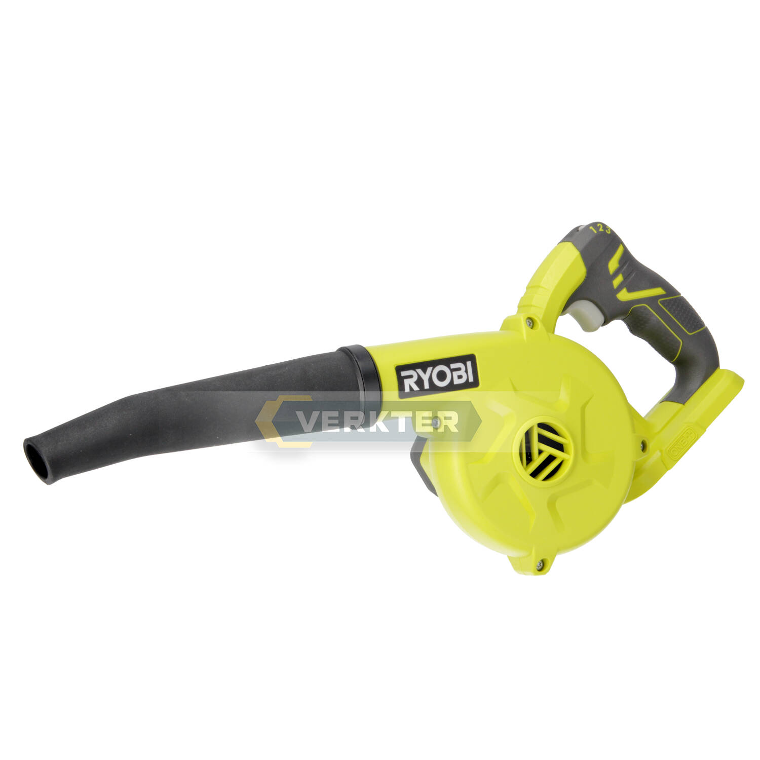 Batteridrevet blåser Ryobi R18TB-0; 18 V (uten batteri og lader)