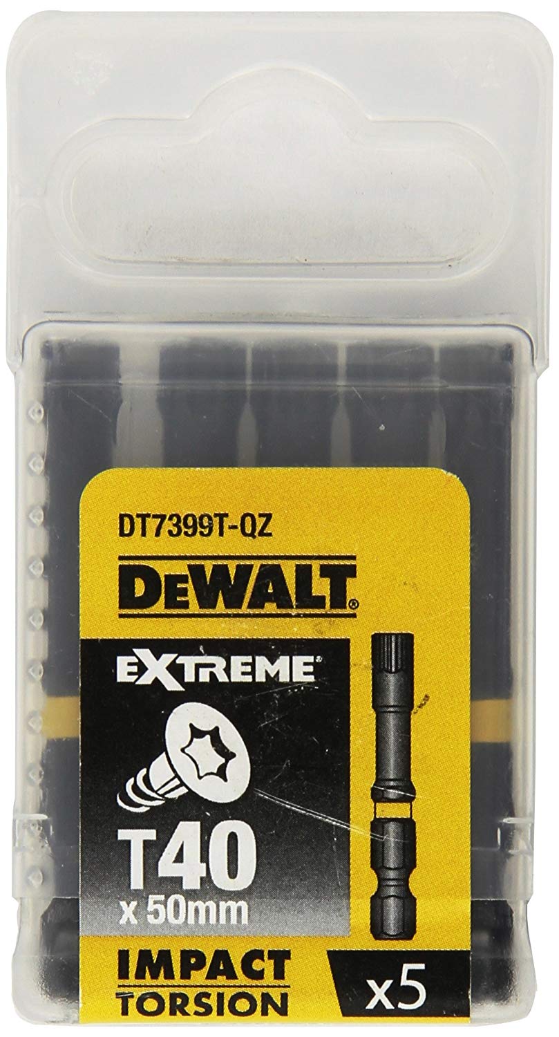 Slagpipersett DeWalt; T40; 57 mm; 5 stk