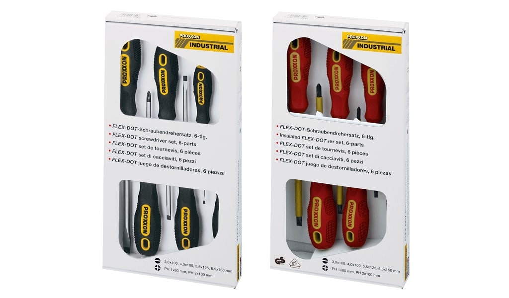 Skrutrekkersett Proxxon FLEX-DOT; PH-SL; 6 stk