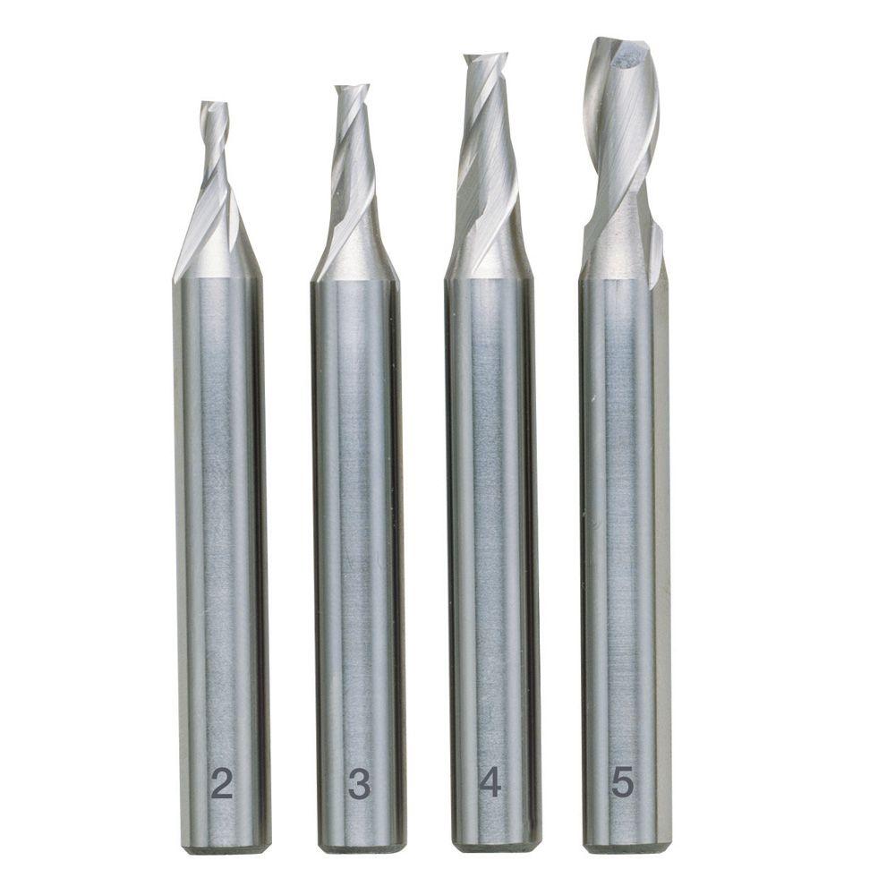 Borsett Proxxon; 2-5 mm; 4 stk