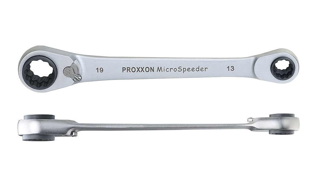 Skiftenøkkel med skralle Proxxon; 10x13 mm; 17x19 mm