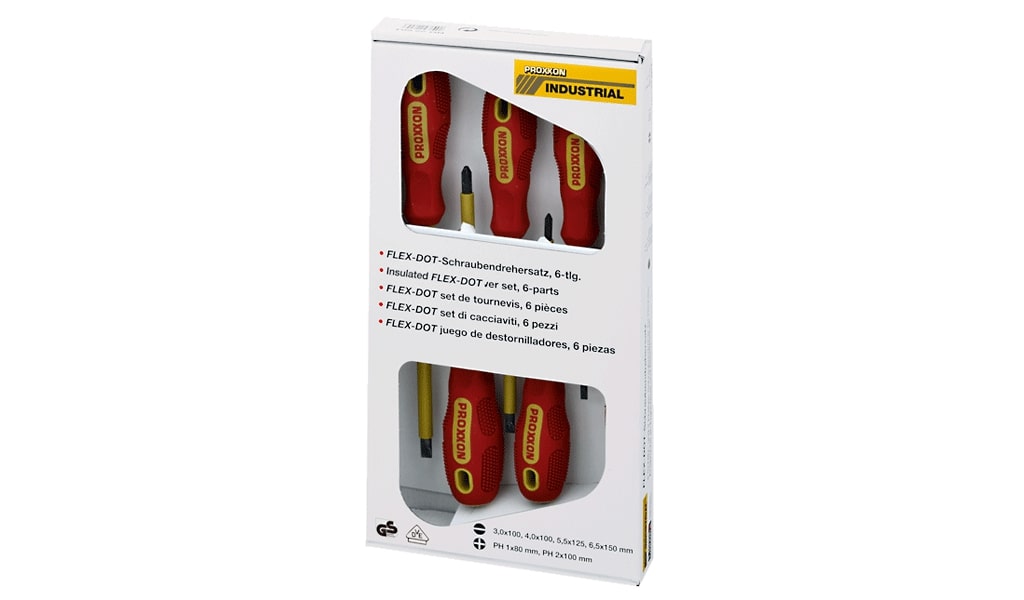 Skrutrekkersett Proxxon VDE; PH 1-2; SL2,5-6,5; 6 stk