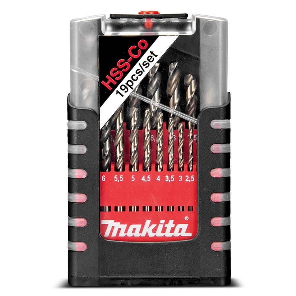 Metallborsett Makita D-67561 HSS-Co; 1-10 mm; 19 stk