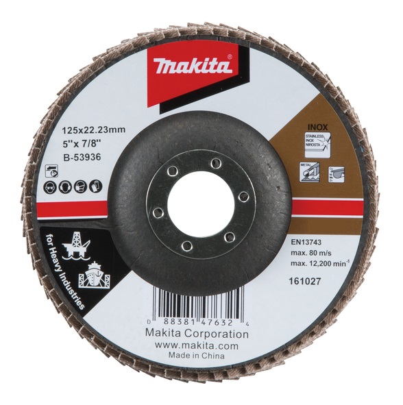 Lamellrondeller Makita B-53942; 125 mm; Z80