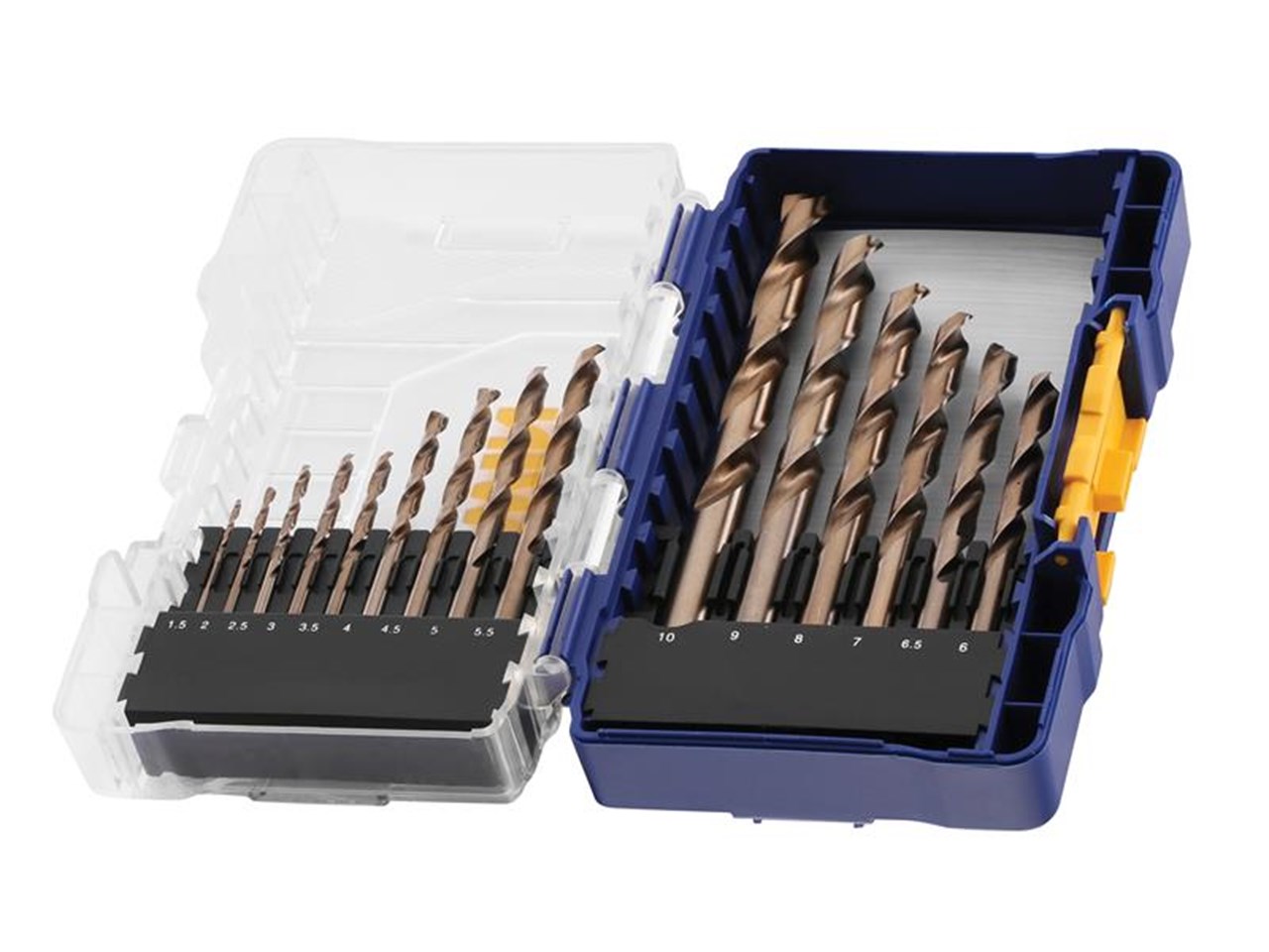 Metallborsett Irwin HSS Cobalt; 1,5-10 mm; 15 stk