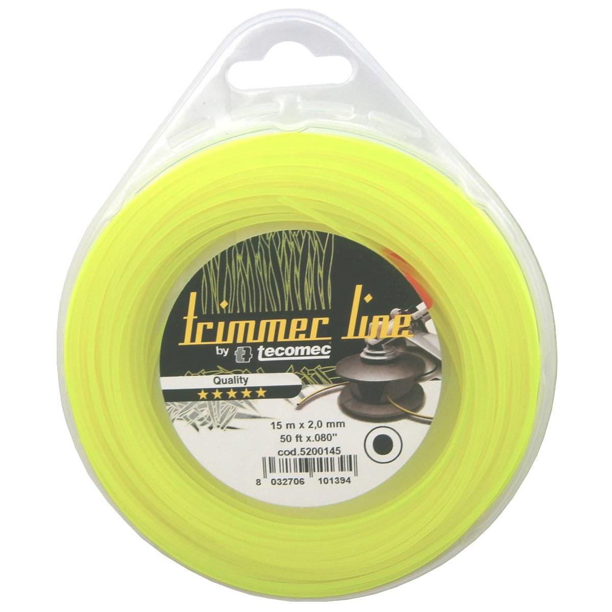 Trimmertråd Tecomec ET5200145; 2 mm/15 m; rund