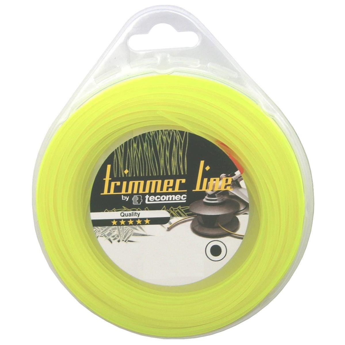 Trimmertråd Tecomec; 2,4 mm/15 m; firkantet