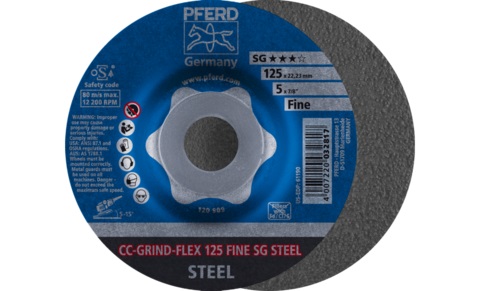 Slipeskive Pferd CC-Grinf-Flex Fine; 125 mm