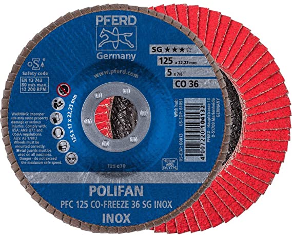 Lamellrondeller Pferd CO-Freeze SG Inox; 125 mm; P36