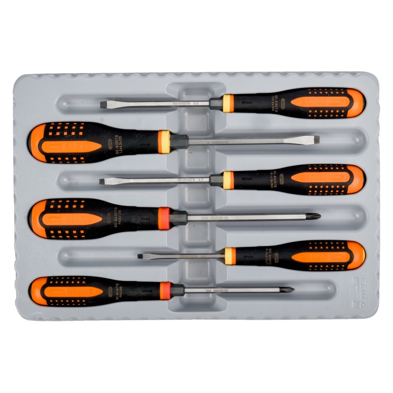 Skrutrekkersett Bahco Ergo BE-9881TB; 6 stk
