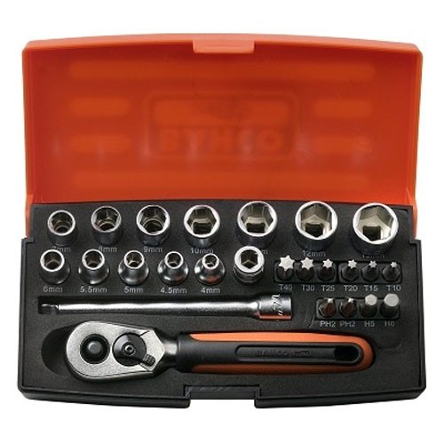 Verktøysett Bahco SBSL25; 1/4''; 25 stk