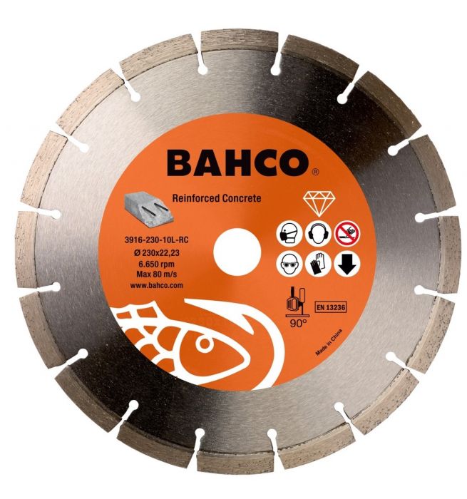 Diamantkappeskive Bahco 3916-230-10L-RC; 230 mm