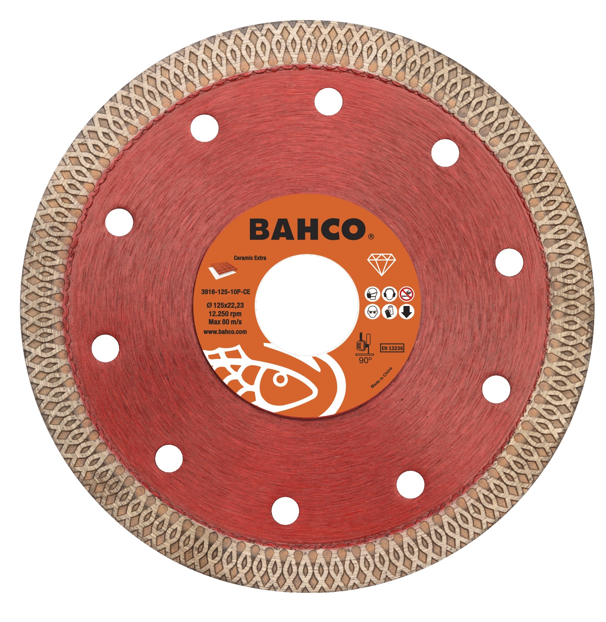 Diamantkappeskive Bahco 3916-125-10P-CE; 125 mm