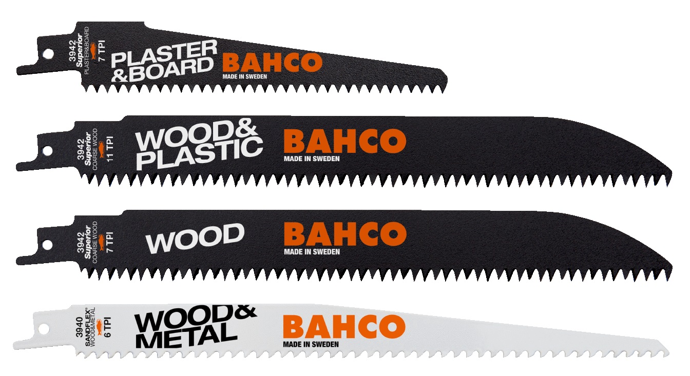 Tigersagbladsett Bahco 3942-WOOD-SET-5P; 5 stk