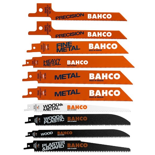 Tigersagbladsett Bahco 3940-MIX-SET-10P; 10 stk