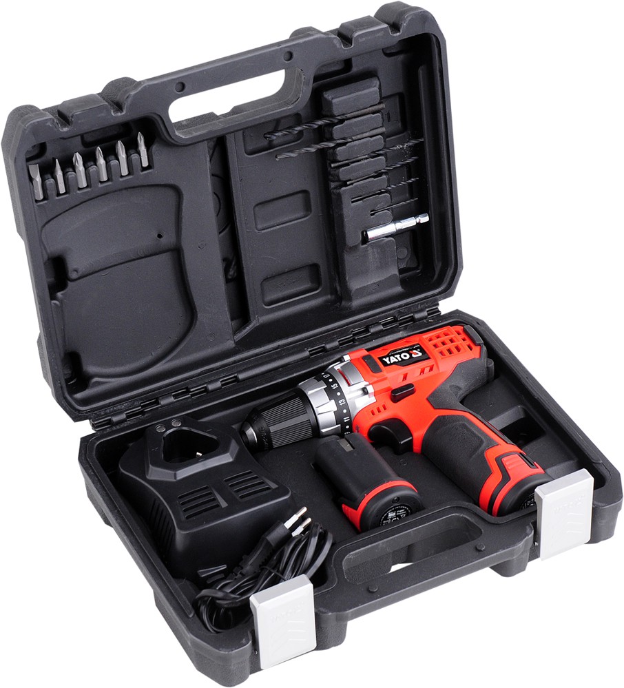 Skrutrekker/bor Yato YT-82851; 10,8 V; 2x1,5 Ah batt.