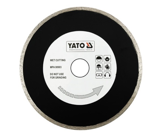 Diamantkappskive til våtskjæring Yato YT-6017; 200x25,4 mm