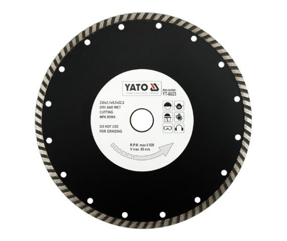 Diamantkappeskive Yato YT-6025; 230x22,2 mm