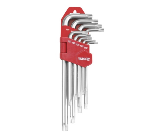 Hylsenøkkelsett Yato YT-0512; Torx; 9 stk