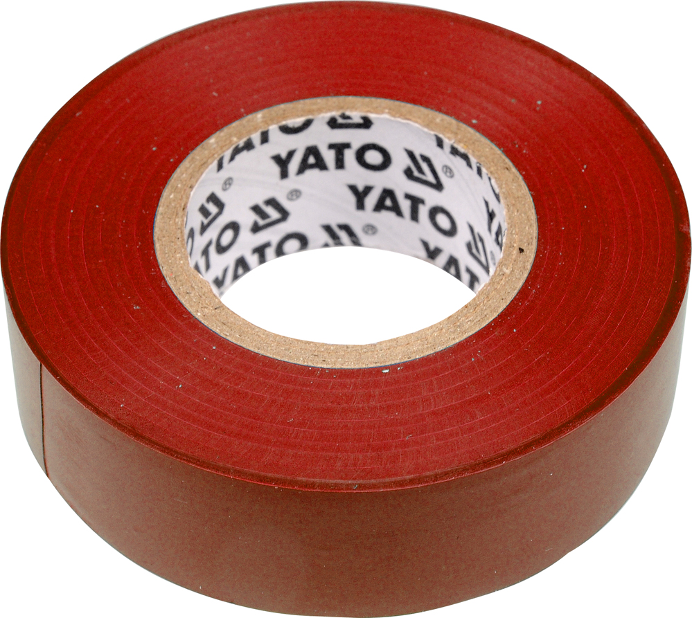 Isoleringstape Yato YT-8166; 0,13x19 mm; 20 m; rød