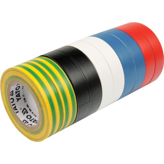 Isoleringstape Yato YT-8173; 0,13x19 mm; 20 m; 10 stk